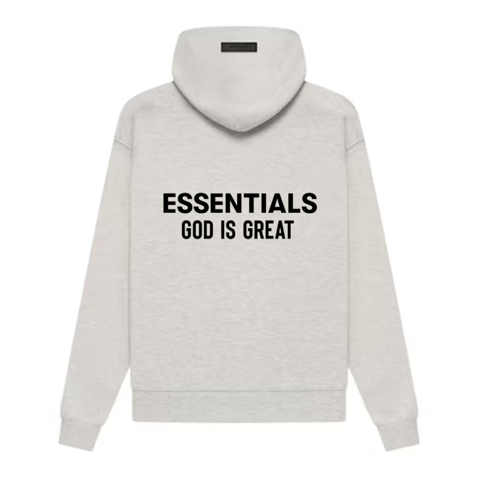 Essentials God Is Great Gray Hoodie