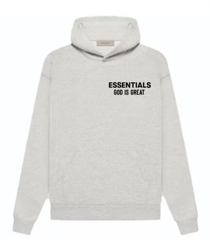 Essentials God Is Great Gray Hoodie