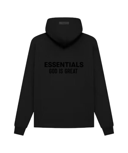 Essentials God Is Great Hoodie – Black