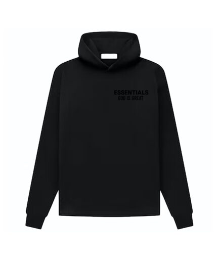 Essentials God Is Great Hoodie – Black