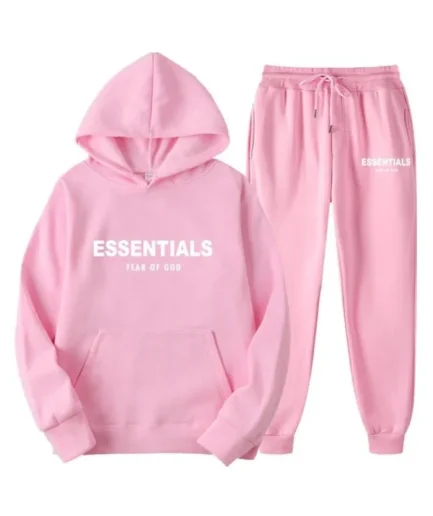 Essentials Hoodie Fear of God Pink TrackSuit