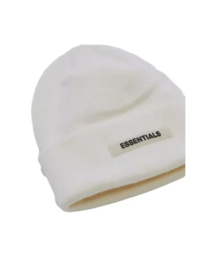 Fear of God Essentials Cuff Beanie – White