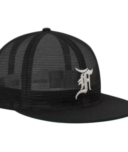 Fear of God Essentials Mesh F 59Fifty Hat – Black