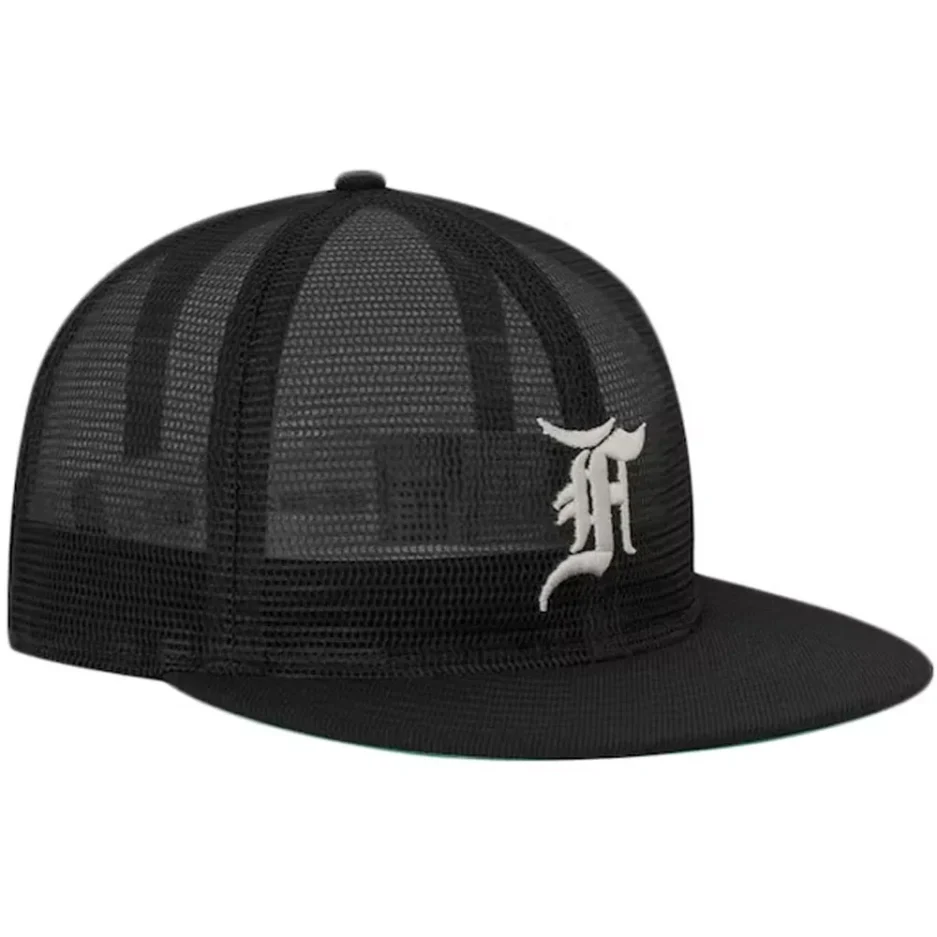 Fear of God Essentials Mesh F 59Fifty Hat – Black