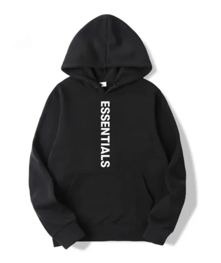 Vertical Logo Essentials Hoodie