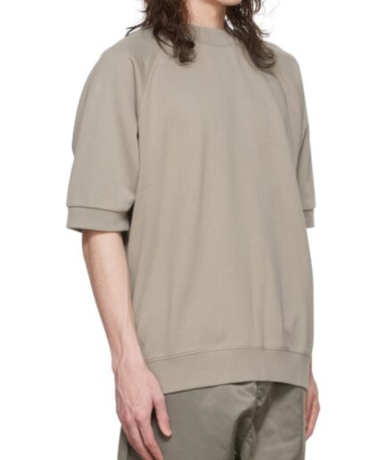 Essentials Taupe Cotton T-Shirt