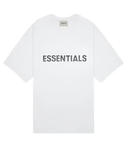 Fear of God Essentials Boxy T-Shirt Applique Logo – White